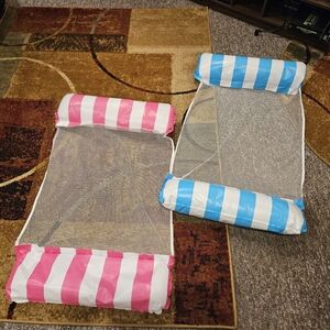 His & Her Floating Hammocks Set Pool/Lake Float